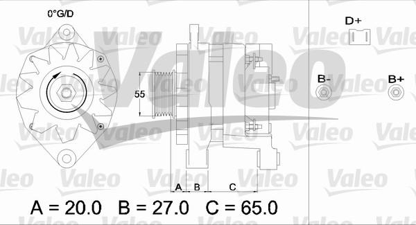 Valeo 436254 - Generator alexcarstop-ersatzteile.com