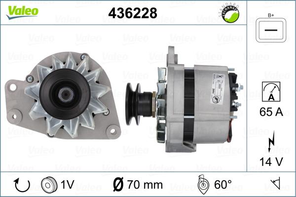 Valeo 436228 - Generator alexcarstop-ersatzteile.com