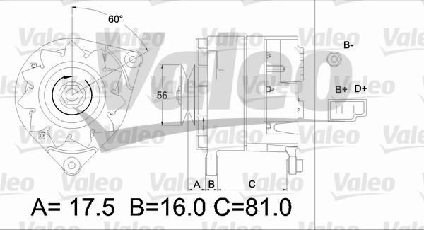 Valeo 436223 - Generator alexcarstop-ersatzteile.com