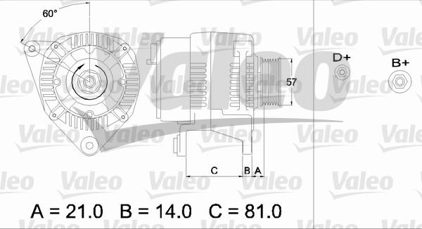 Valeo 436744 - Generator alexcarstop-ersatzteile.com