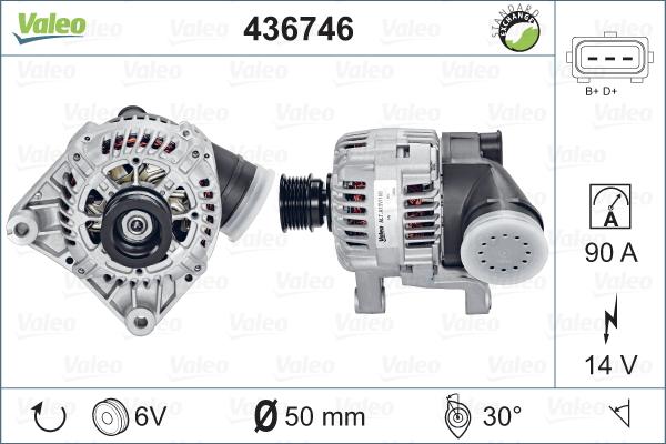 Valeo 436746 - Generator alexcarstop-ersatzteile.com