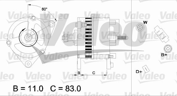 Valeo 436754 - Generator alexcarstop-ersatzteile.com