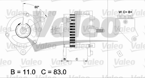 Valeo 436755 - Generator alexcarstop-ersatzteile.com