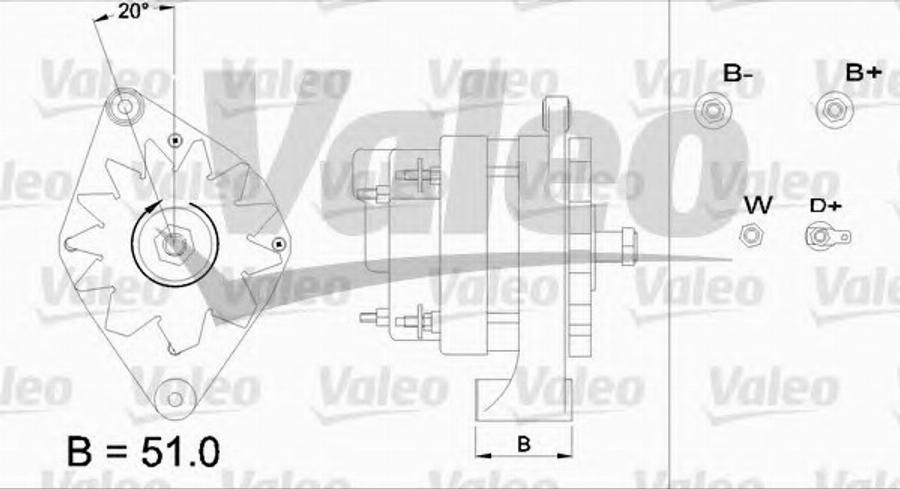 Valeo 436703 - Generator alexcarstop-ersatzteile.com