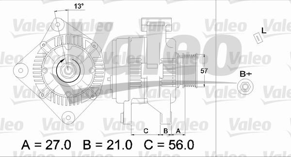 Valeo 436702 - Generator alexcarstop-ersatzteile.com