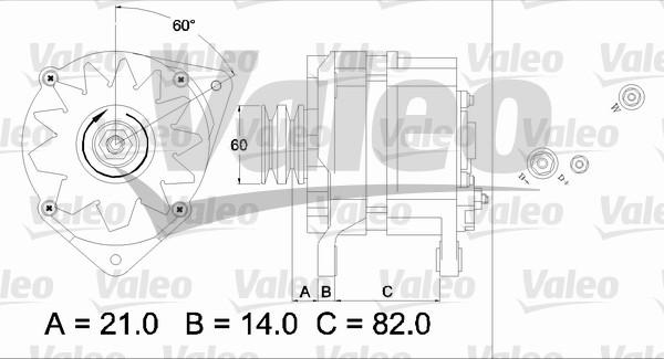 Valeo 436786 - Generator alexcarstop-ersatzteile.com