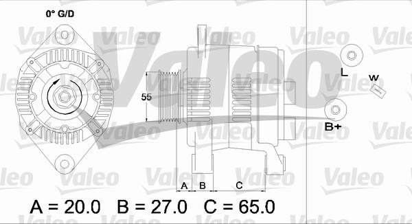 Valeo 436733 - Generator alexcarstop-ersatzteile.com