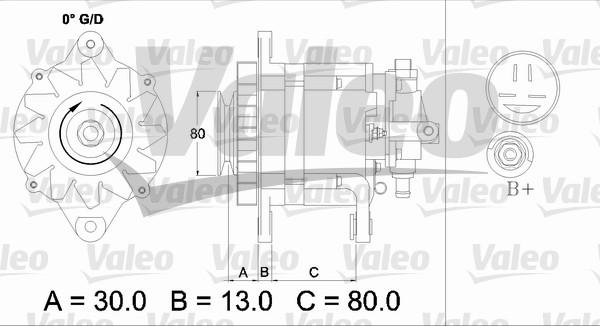 Valeo 436725 - Generator alexcarstop-ersatzteile.com