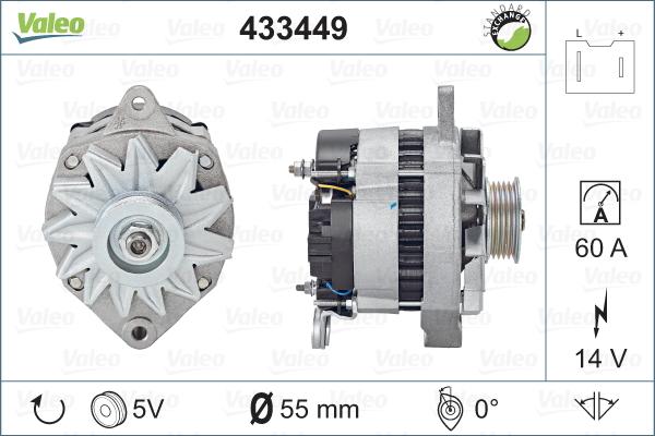 Valeo 433449 - Generator alexcarstop-ersatzteile.com