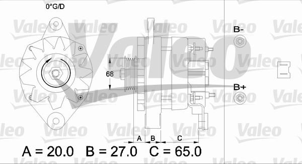 Valeo 433445 - Generator alexcarstop-ersatzteile.com