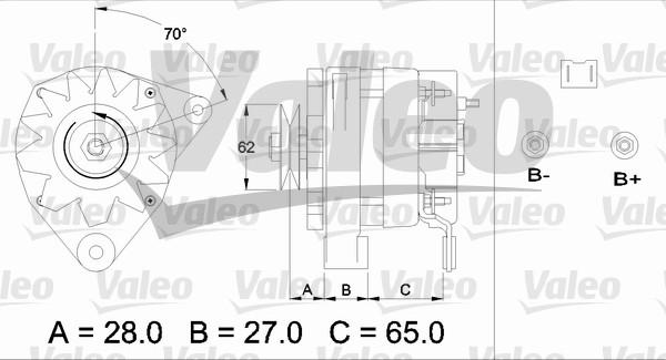 Valeo 433446 - Generator alexcarstop-ersatzteile.com