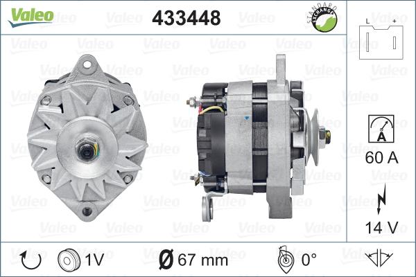 Valeo 433448 - Generator alexcarstop-ersatzteile.com