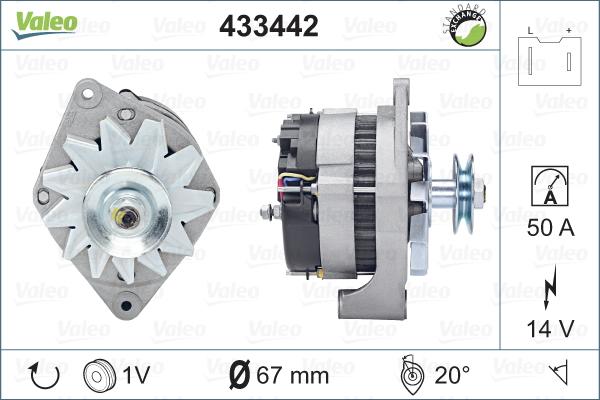 Valeo 433442 - Generator alexcarstop-ersatzteile.com