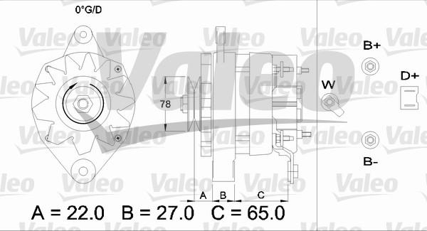 Valeo 433451 - Generator alexcarstop-ersatzteile.com