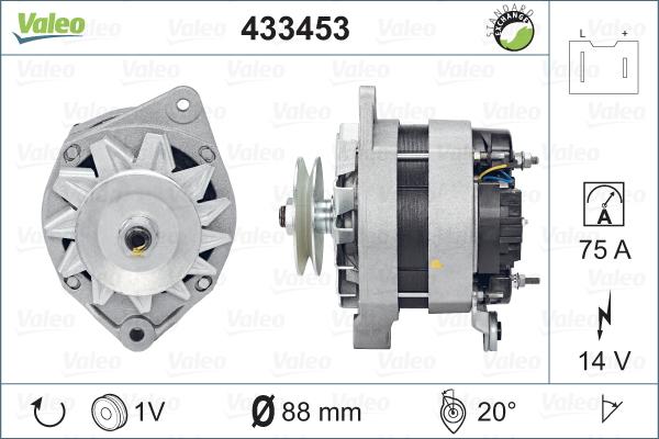 Valeo 433453 - Generator alexcarstop-ersatzteile.com