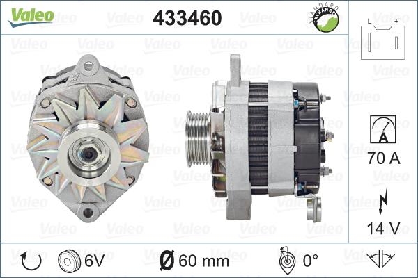 Valeo 433460 - Generator alexcarstop-ersatzteile.com