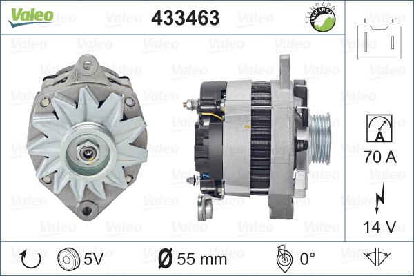 Valeo 433463 - Generator alexcarstop-ersatzteile.com