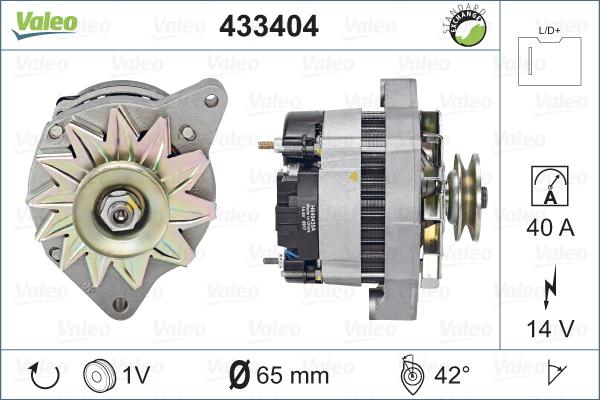 Valeo 433404 - Generator alexcarstop-ersatzteile.com