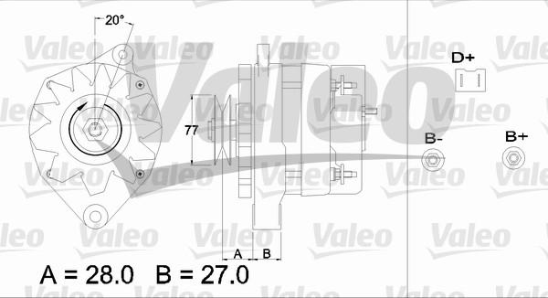 Valeo 433407 - Generator alexcarstop-ersatzteile.com