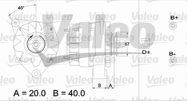 Valeo 433416 - Generator alexcarstop-ersatzteile.com