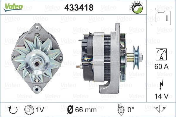 Valeo 433418 - Generator alexcarstop-ersatzteile.com