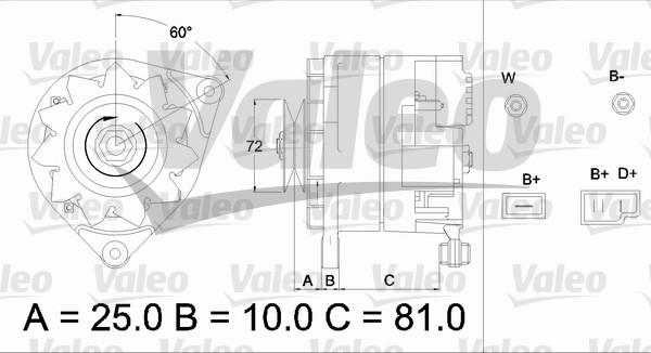 Valeo 433486 - Generator alexcarstop-ersatzteile.com