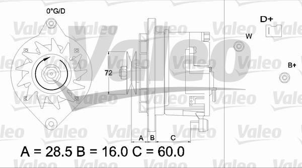 Valeo 433483 - Generator alexcarstop-ersatzteile.com