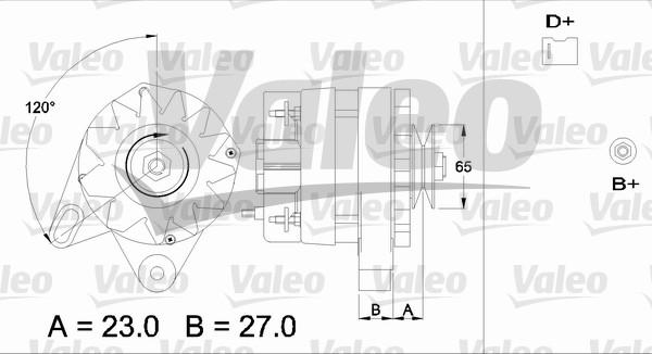 Valeo 433387 - Generator alexcarstop-ersatzteile.com