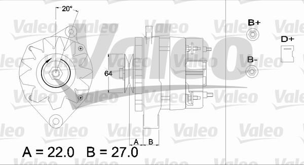 Valeo 433376 - Generator alexcarstop-ersatzteile.com