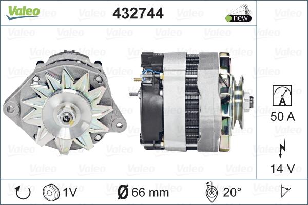 Valeo 432744 - Generator alexcarstop-ersatzteile.com