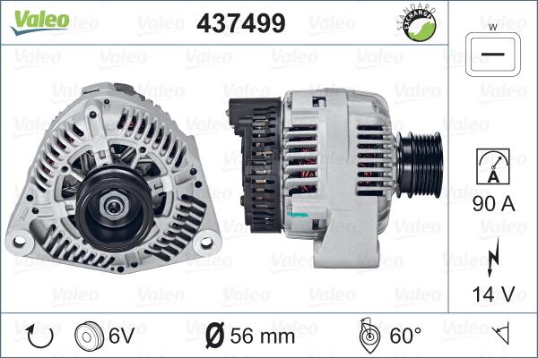 Valeo 437499 - Generator alexcarstop-ersatzteile.com