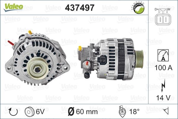 Valeo 437497 - Generator alexcarstop-ersatzteile.com