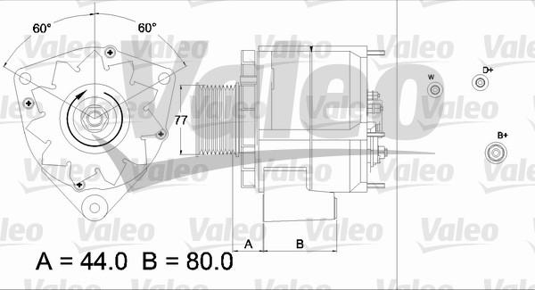 Valeo 437440 - Generator alexcarstop-ersatzteile.com