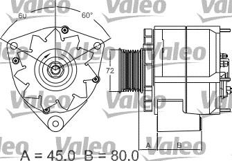 Valeo 437442 - Generator alexcarstop-ersatzteile.com