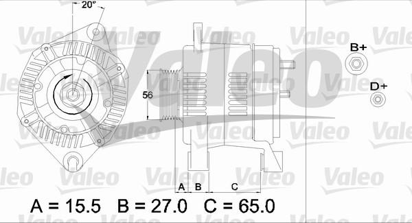 Valeo 437462 - Generator alexcarstop-ersatzteile.com