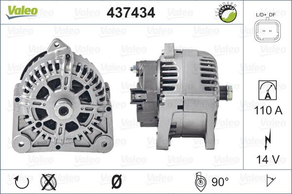 Valeo 437434 - Generator alexcarstop-ersatzteile.com