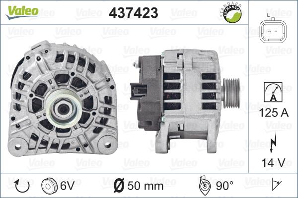 Valeo 437423 - Generator alexcarstop-ersatzteile.com