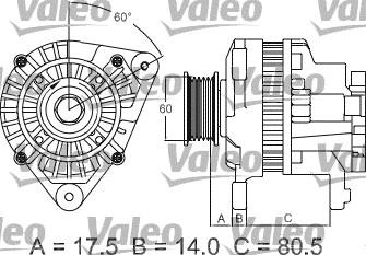 Valeo 437427 - Generator alexcarstop-ersatzteile.com