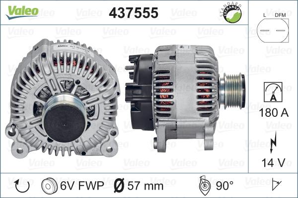 Valeo 437555 - Generator alexcarstop-ersatzteile.com