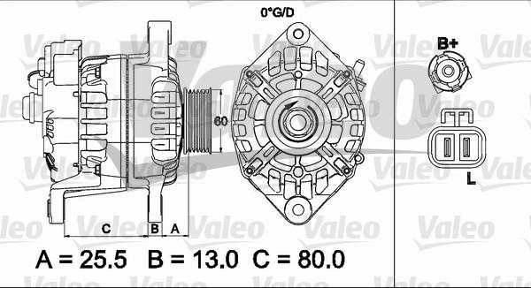 Valeo 437501 - Generator alexcarstop-ersatzteile.com