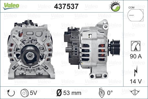 Valeo 437537 - Generator alexcarstop-ersatzteile.com