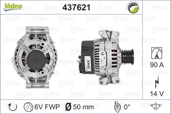 Valeo 437621 - Generator alexcarstop-ersatzteile.com