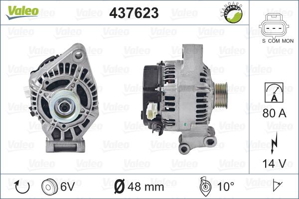 Valeo 437623 - Generator alexcarstop-ersatzteile.com