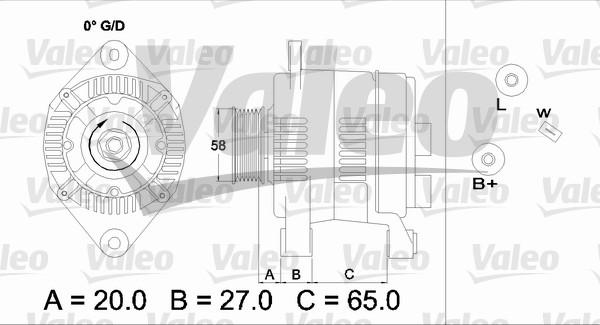 Valeo 437199 - Generator alexcarstop-ersatzteile.com