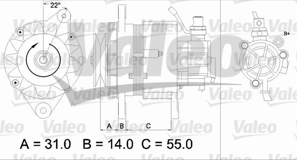 Valeo 437145 - Generator alexcarstop-ersatzteile.com