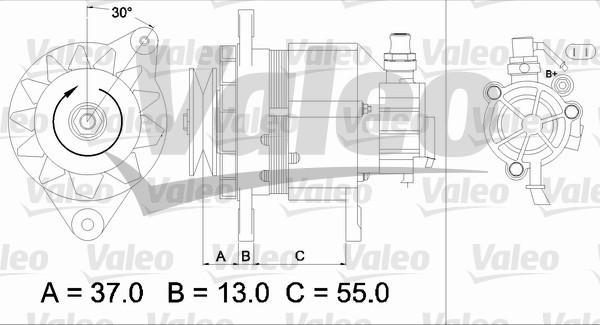 Valeo 437146 - Generator alexcarstop-ersatzteile.com