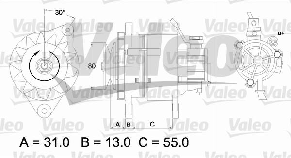 Valeo 437148 - Generator alexcarstop-ersatzteile.com