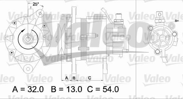 Valeo 437143 - Generator alexcarstop-ersatzteile.com