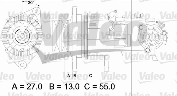 Valeo 437147 - Generator alexcarstop-ersatzteile.com