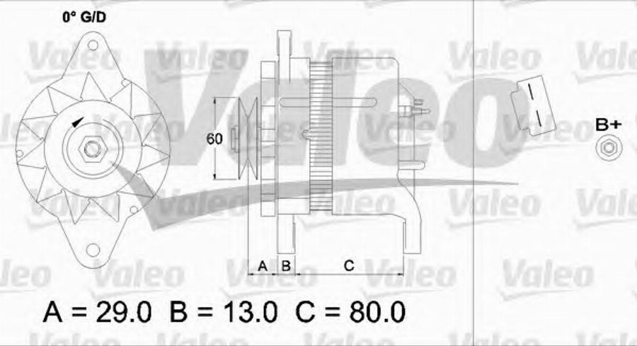 Valeo 437155 - Generator alexcarstop-ersatzteile.com